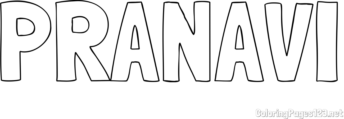 PRANAVI Coloring Page