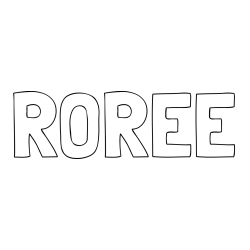 Online Created Coloring Page - ROREE Coloring Page