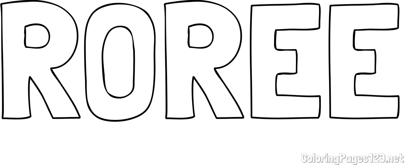 ROREE Coloring Page
