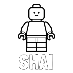 Online Created Coloring Page - SHAI Coloring Page and Easy LEGO Character Coloring Page