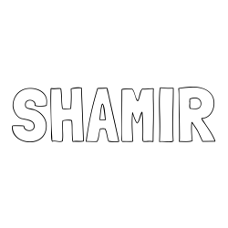 Online Created Coloring Page - SHAMIR Coloring Page