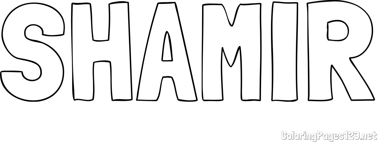 SHAMIR Coloring Page