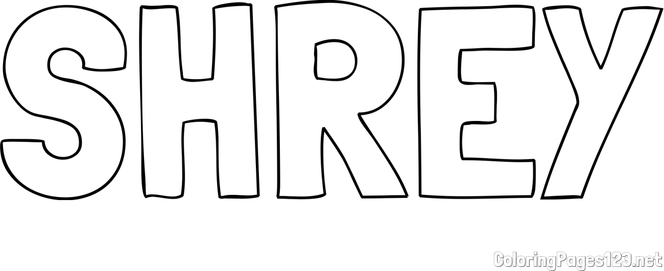 SHREY Coloring Page