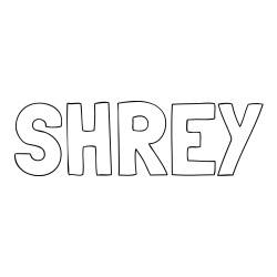 Online Created Coloring Page - SHREY Coloring Page