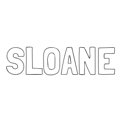 Online Created Coloring Page - SLOANE Coloring Page