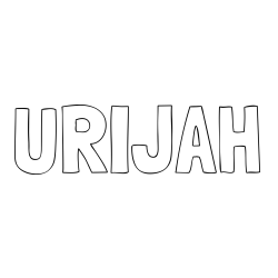 Online Created Coloring Page - URIJAH Coloring Page