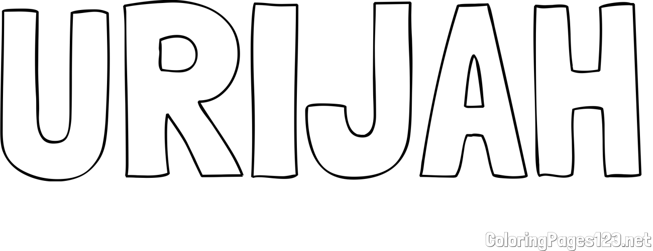 URIJAH Coloring Page