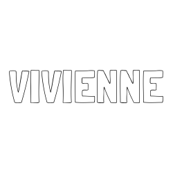 Online Created Coloring Page - VIVIENNE Coloring Page