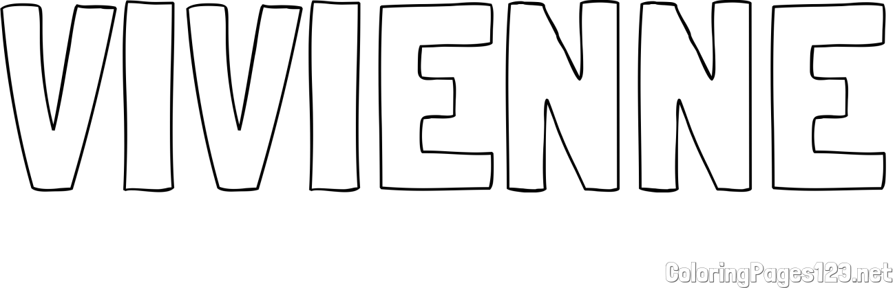VIVIENNE Coloring Page