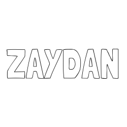 Online Created Coloring Page - ZAYDAN Coloring Page