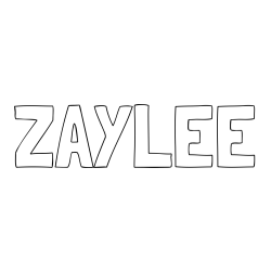 Online Created Coloring Page - ZAYLEE Coloring Page