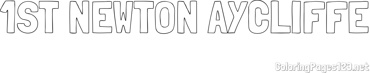 1ST NEWTON AYCLIFFE Coloring Page