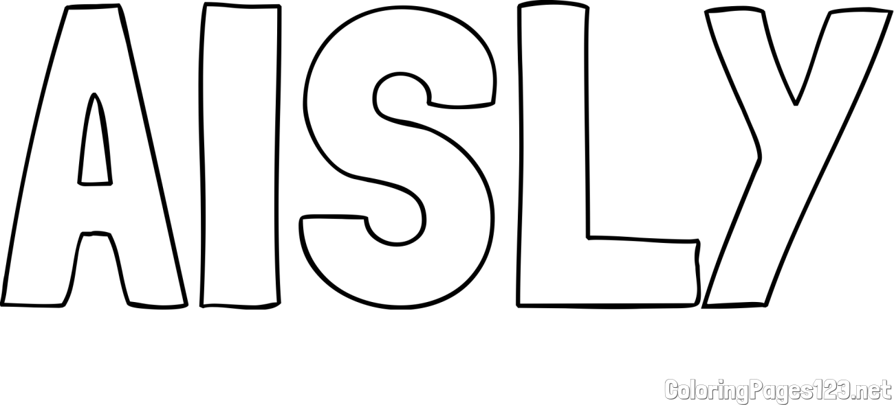 AISLY Coloring Page