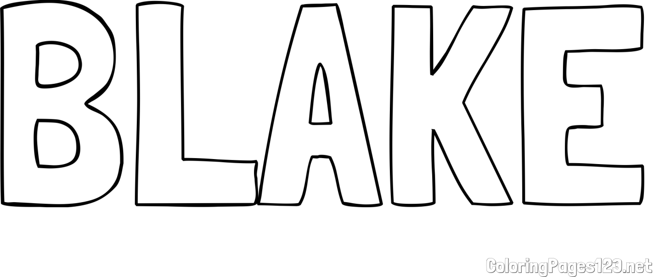 BLAKE Coloring Page