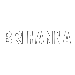 Online Created Coloring Page - BRIHANNA Coloring Page
