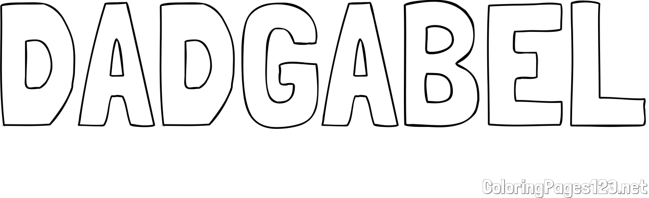 DADGABEL Coloring Page