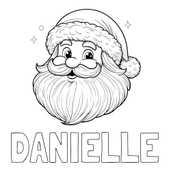 Online Created Coloring Page - DANIELLE Coloring Page and Free Printable Coloring Page of Santa Claus