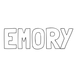 Online Created Coloring Page - EMORY Coloring Page