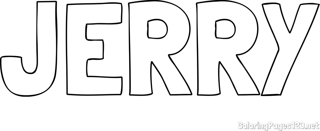 JERRY Coloring Page