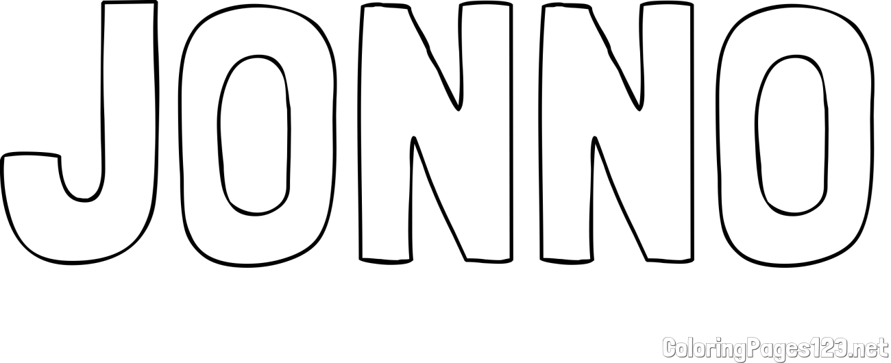 JONNO Coloring Page