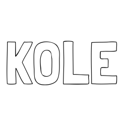 Online Created Coloring Page - KOLE Coloring Page