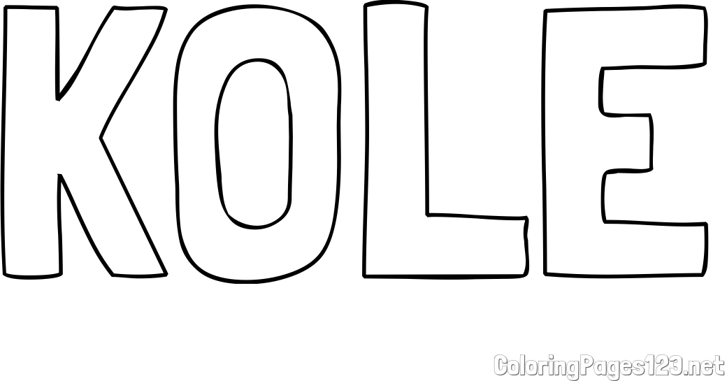 KOLE Coloring Page