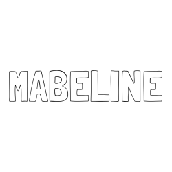 Online Created Coloring Page - MABELINE Coloring Page