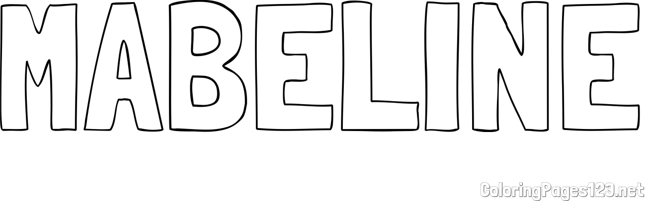 MABELINE Coloring Page