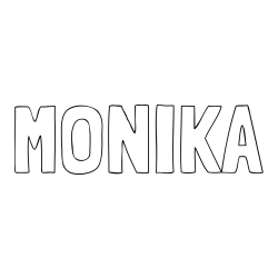 Online Created Coloring Page - MONIKA Coloring Page