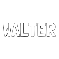 WALTER Coloring Page