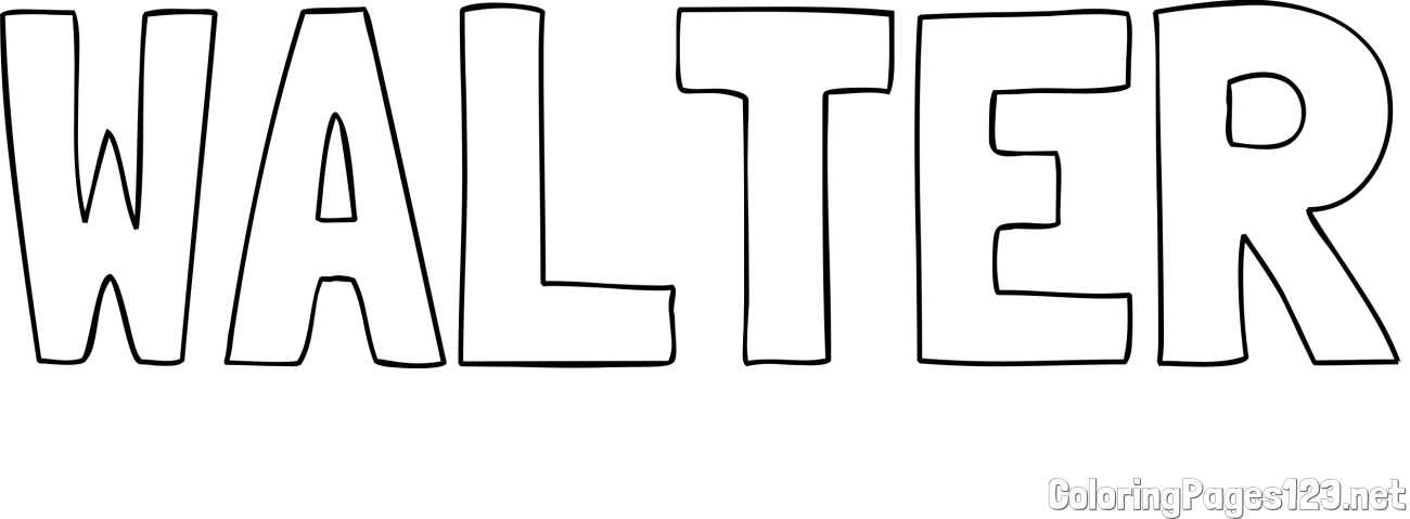 WALTER Coloring Page