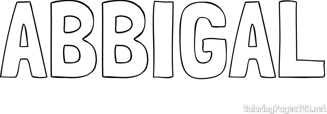 ABBIGAL Coloring Page