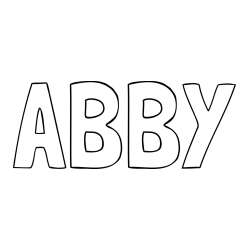 ABBY Coloring Page
