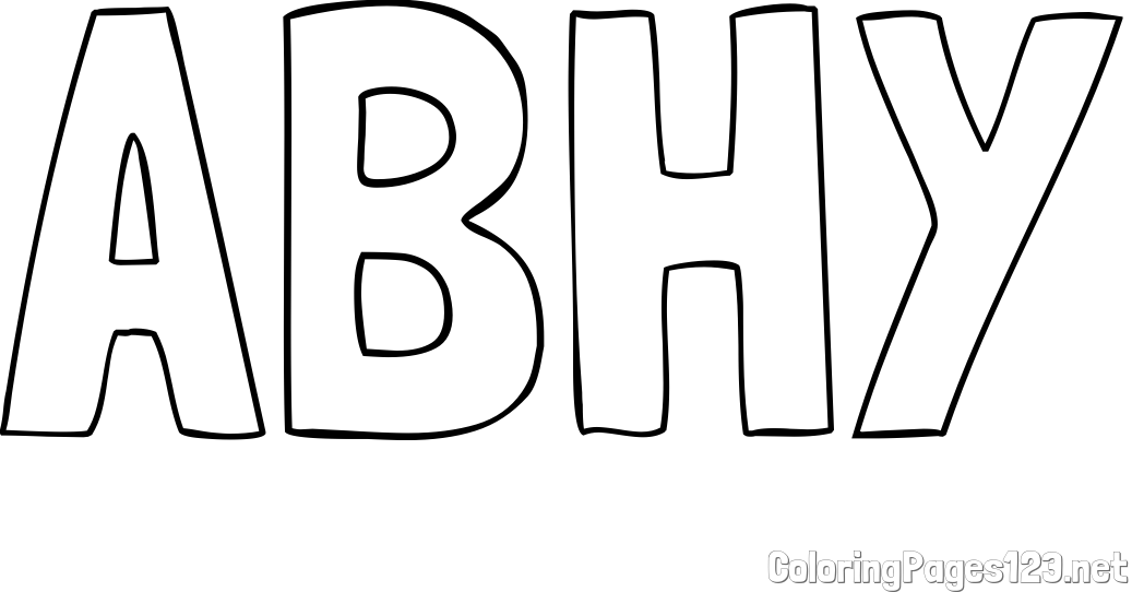 ABHY Coloring Page