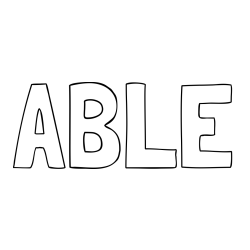 Online Created Coloring Page - ABLE Coloring Page