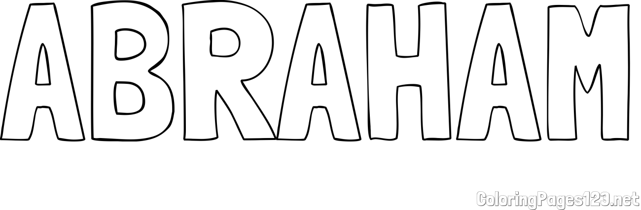 ABRAHAM Coloring Page