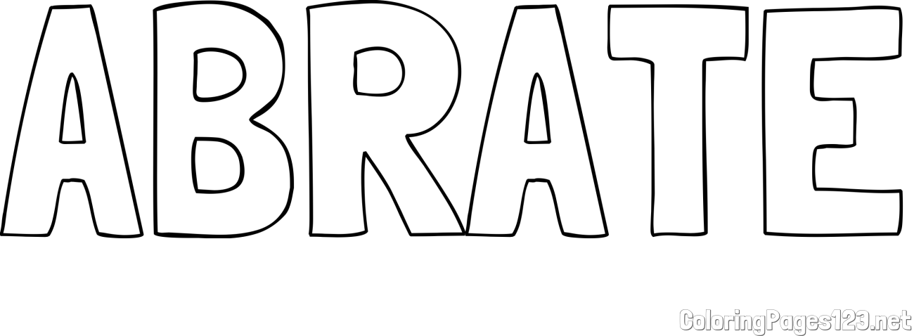 ABRATE Coloring Page