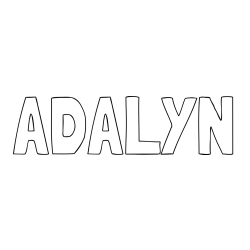 Online Created Coloring Page - ADALYN Coloring Page