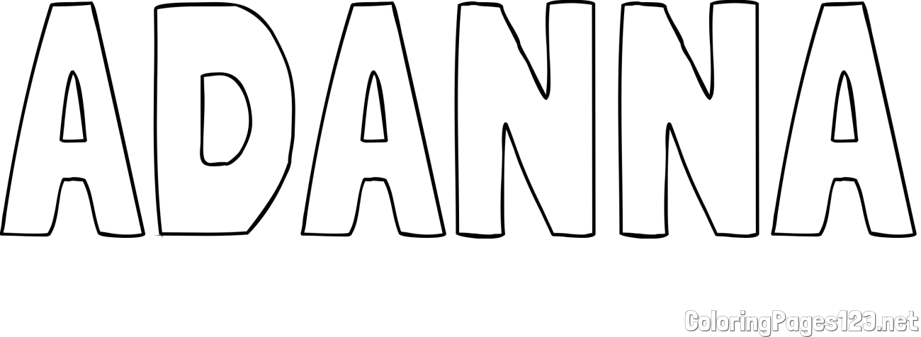 ADANNA Coloring Page