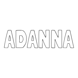 Online Created Coloring Page - ADANNA Coloring Page