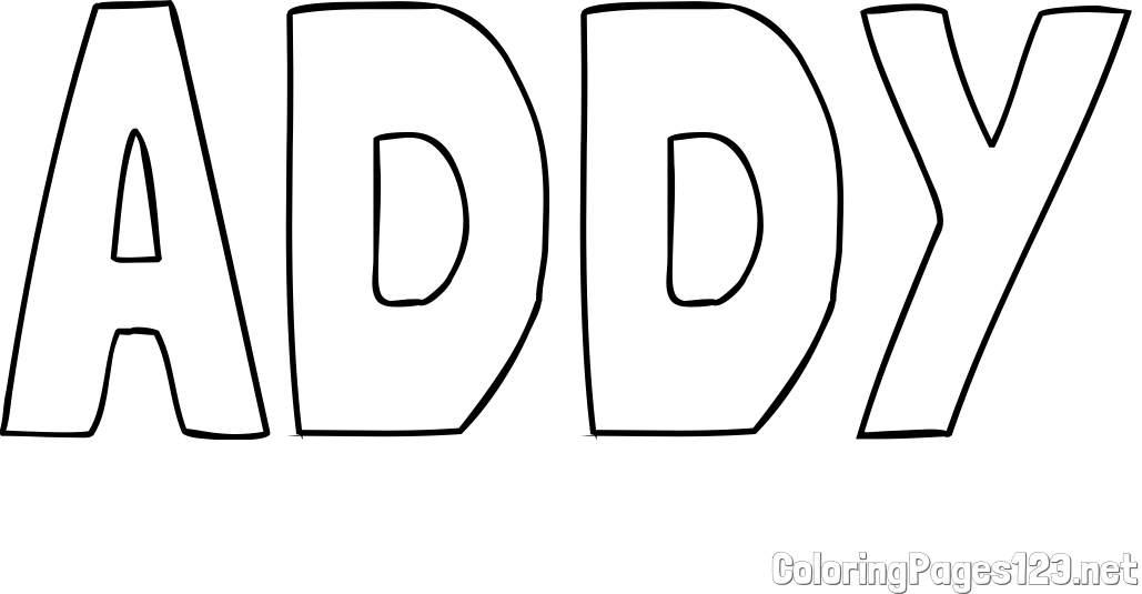 ADDY Coloring Page