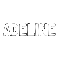 ADELINE Coloring Page