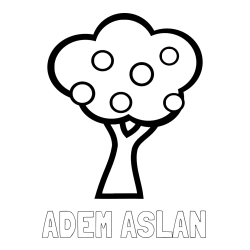 Online Created Coloring Page - ADEM ASLAN Coloring Page and Apple Tree Coloring Page