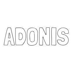 Online Created Coloring Page - ADONIS Coloring Page