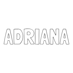 Online Created Coloring Page - ADRIANA Coloring Page