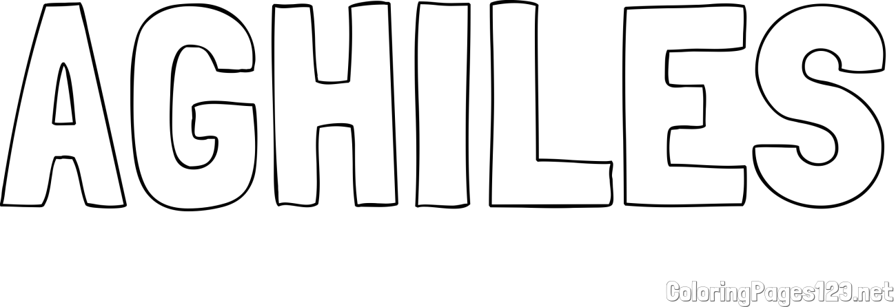 AGHILES Coloring Page