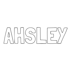 Online Created Coloring Page - AHSLEY Coloring Page