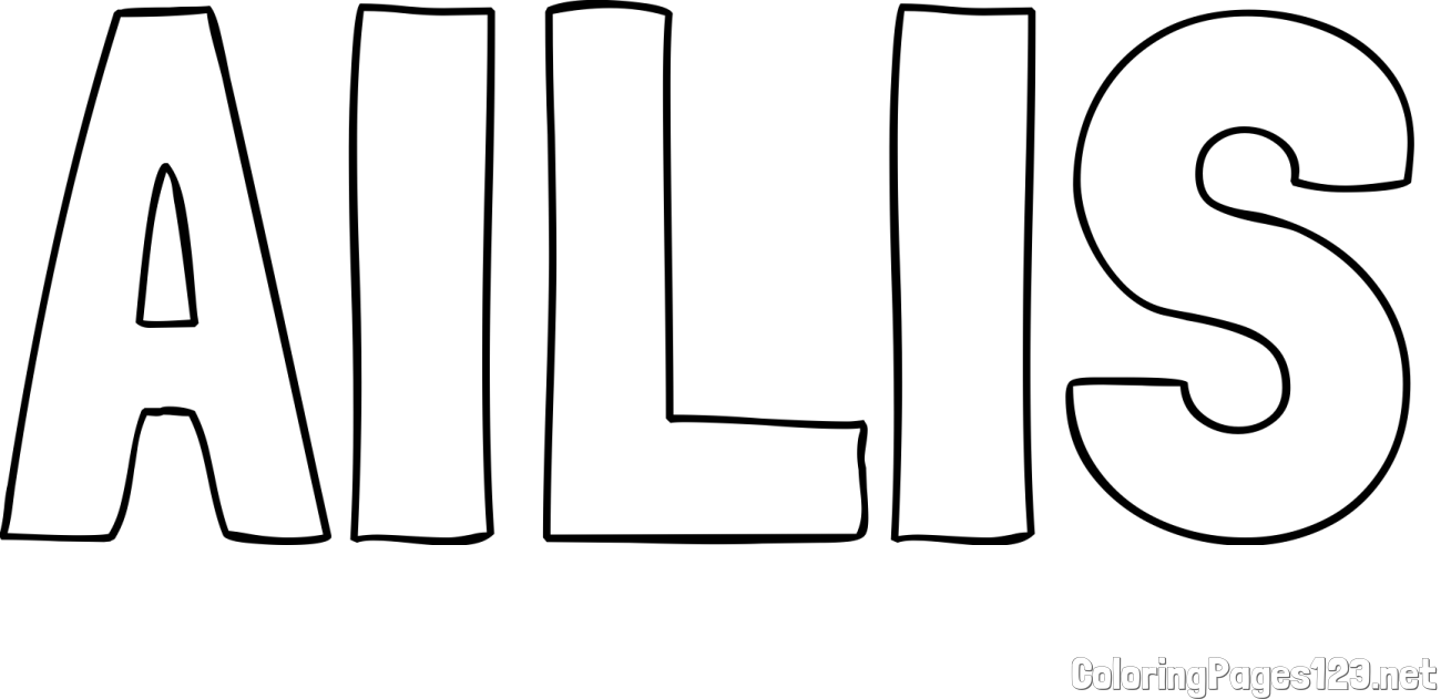 AILIS Coloring Page