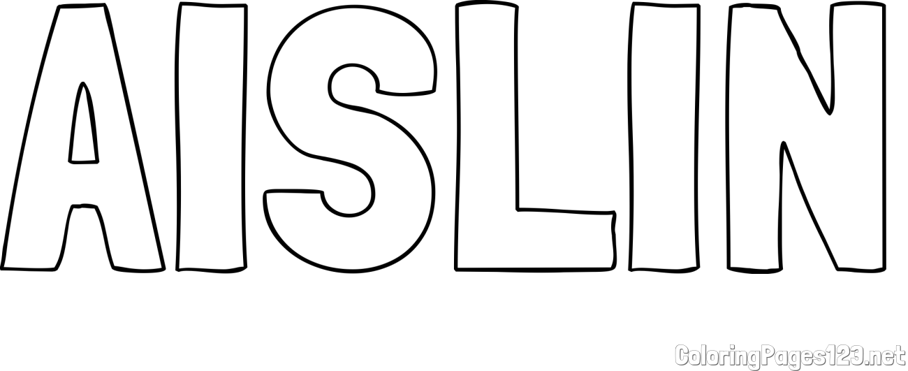AISLIN Coloring Page