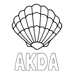 Online Created Coloring Page - AKDA Coloring Page and Easy Seashell Coloring Page